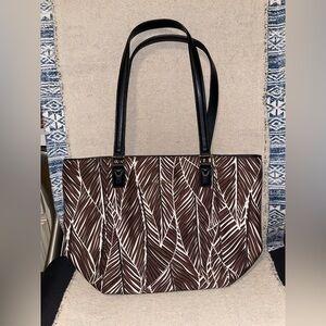 Vera Bradley Small Ella Tote - Banana Leaves - like new